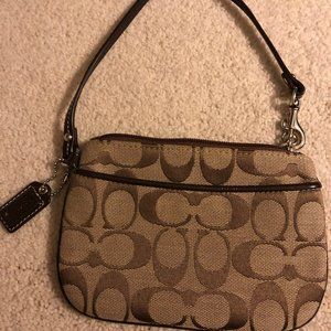 Coach mini pochette/wristlet